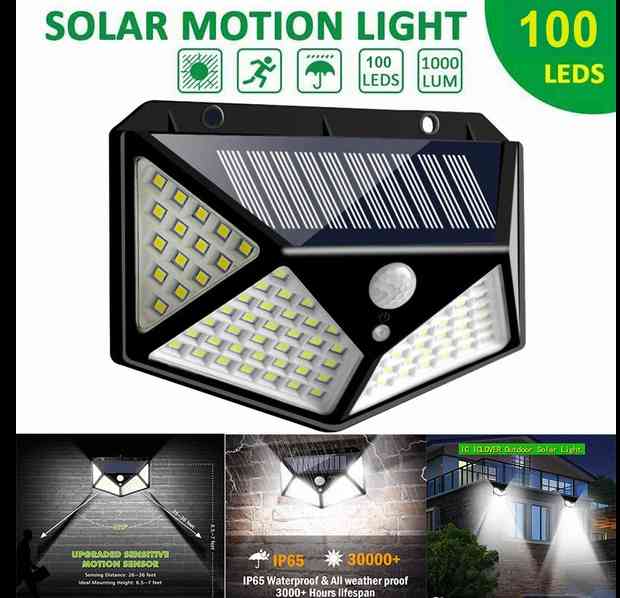 Solar Wall Lamp 100 Led Light